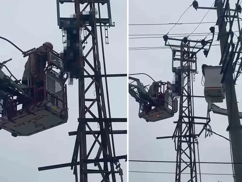 Bursa'da Hırsızlık İçin Elektrik Direğine Çıkan Kişi Hayatını Kaybetti
