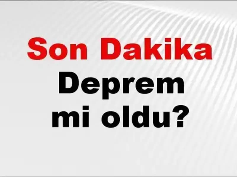 Balıkesir'de Son Dakika Deprem: Detaylar ve İlk Bilgiler