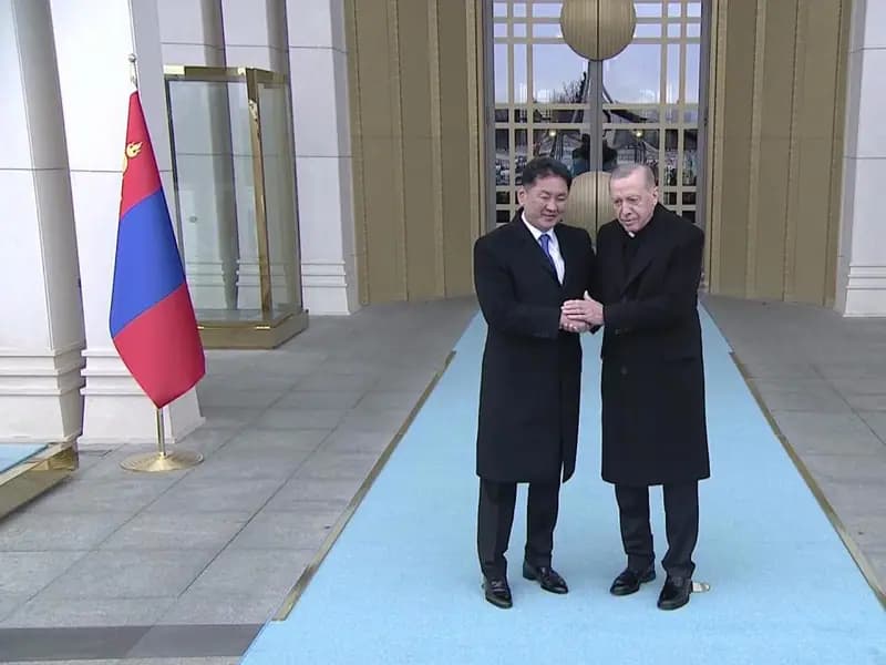 Moğolistan Cumhurbaşkanı Ukhnaa Türkiye'ye Ziyarette Bulundu