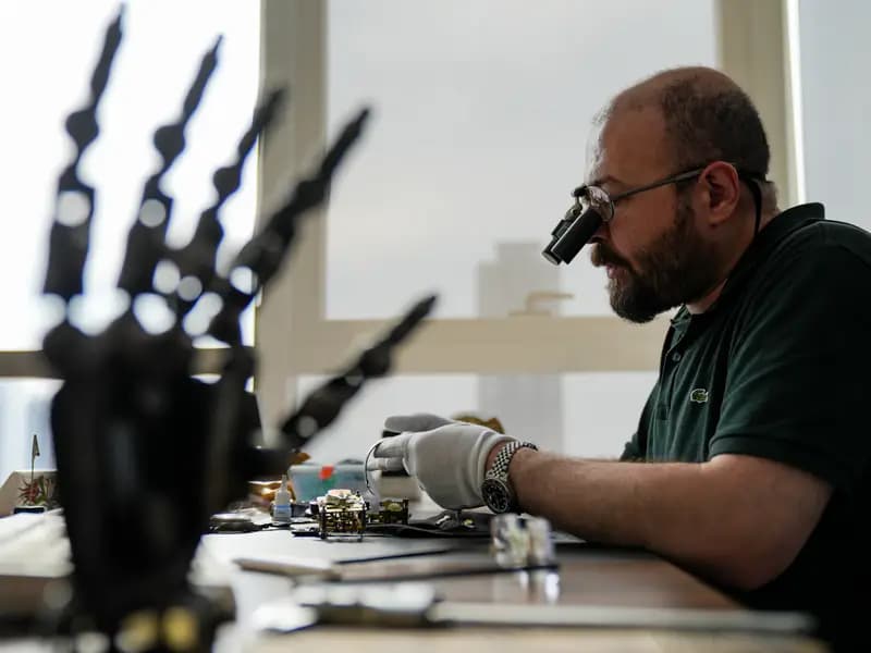 Ameliyat Öncesi Saat Tamiriyle Kendini Hazırlıyor