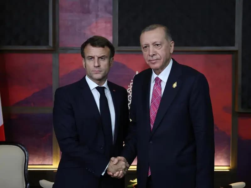 Cumhurbaşkanı Erdoğan, Fransa Cumhurbaşkanı Macron ile görüştü