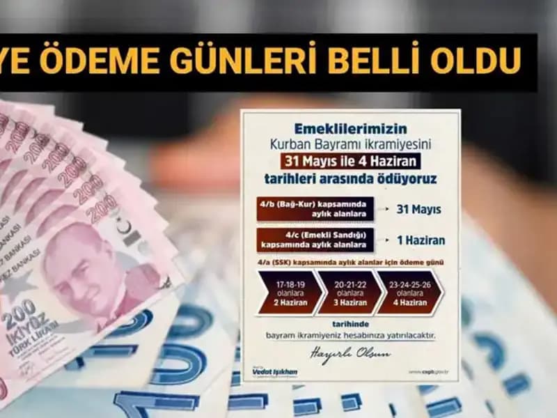 Emekliler İçin Bayram İkramiyeleri Hesaplara Ne Zaman Geçiyor?