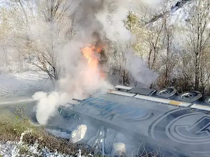 Feci Kaza: TIR Alev Alev Yandı, Sürücü Hayatını Kaybetti