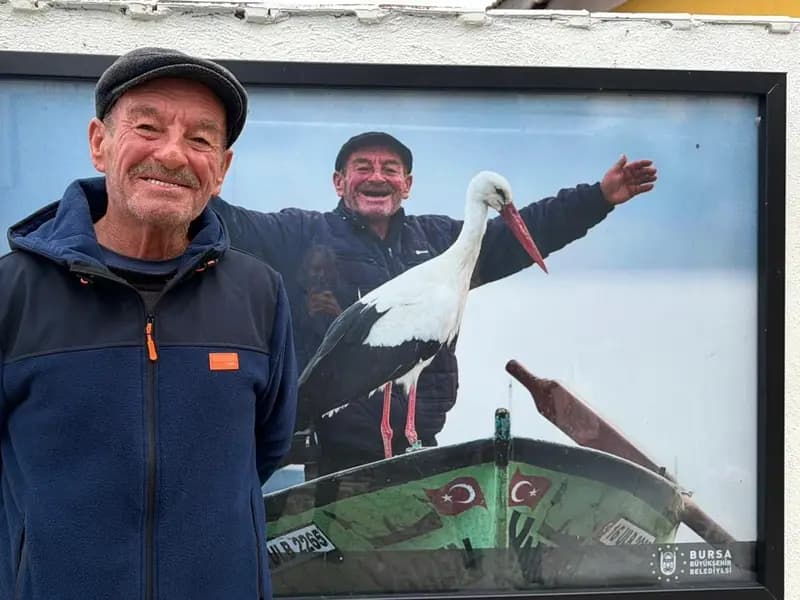Yaren Leylek ve Adem Amca'nın Dostluğu, Bursa'da İlgi Odağı
