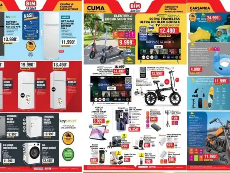 BİM, 8-11 Temmuz Aktüel Kataloğu ile Teknolojik Ürünlerde Fırsatlar Sunuyor