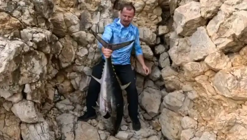 Saros Koyu'nda 30 Kiloluk Dev Balık! Balıkçıların Mücadelesi Dikkat Çekti