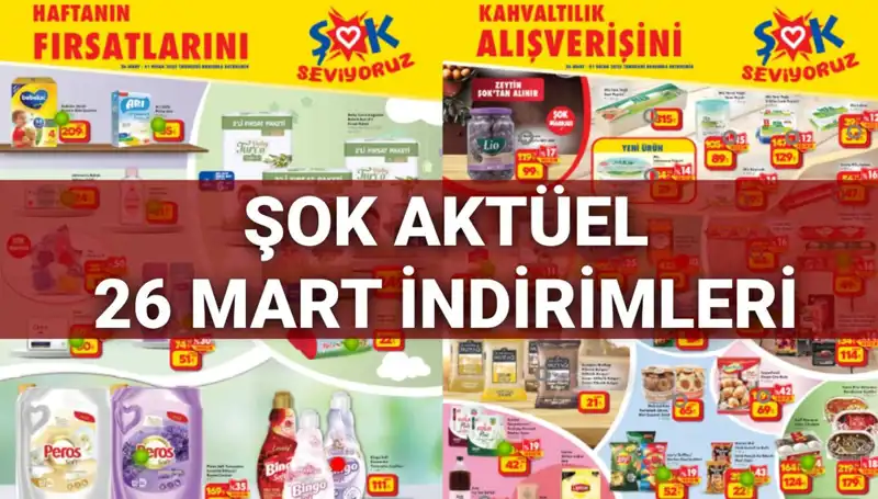 ŞOK Market'te 26 Mart Aylık İndirim Fırtınası: Hedefte Akıllı TV ve Piknik Masası Var!